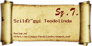 Szilágyi Teodolinda névjegykártya